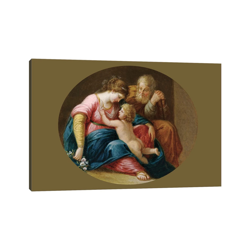 The Holy Family by Angelica Kauffmann - Wrapped Canvas Painting, 101.6 cm H x 66.04 cm W