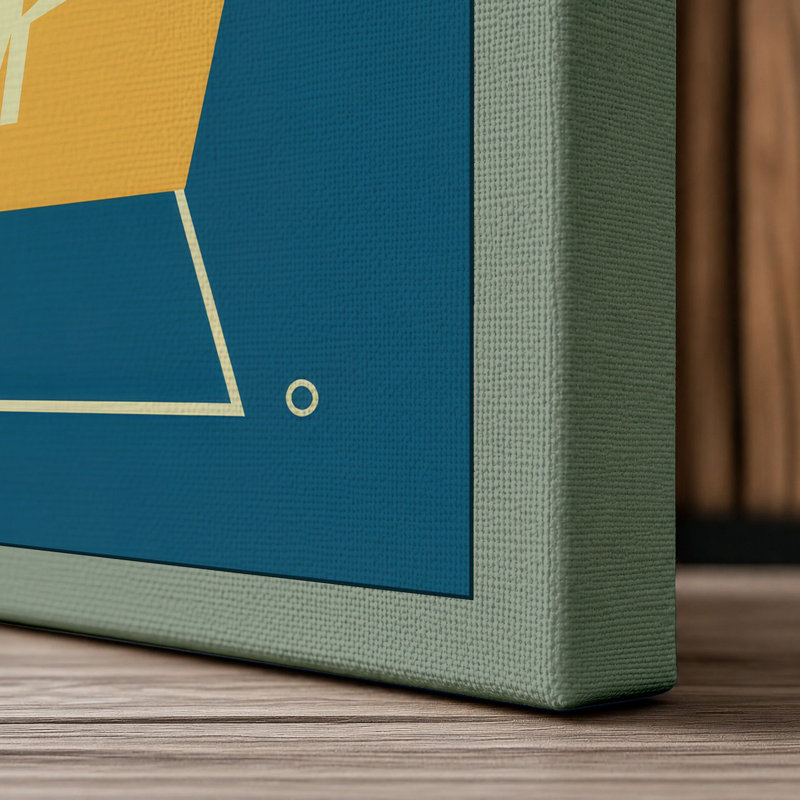 Cocktail Hour Mid-Century - Wrapped Canvas, 30x20 - 76.2 x 50.8 cm, Sage Border