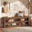 63" Solid Wood Bench, Entryway Shoe Bench with Storage