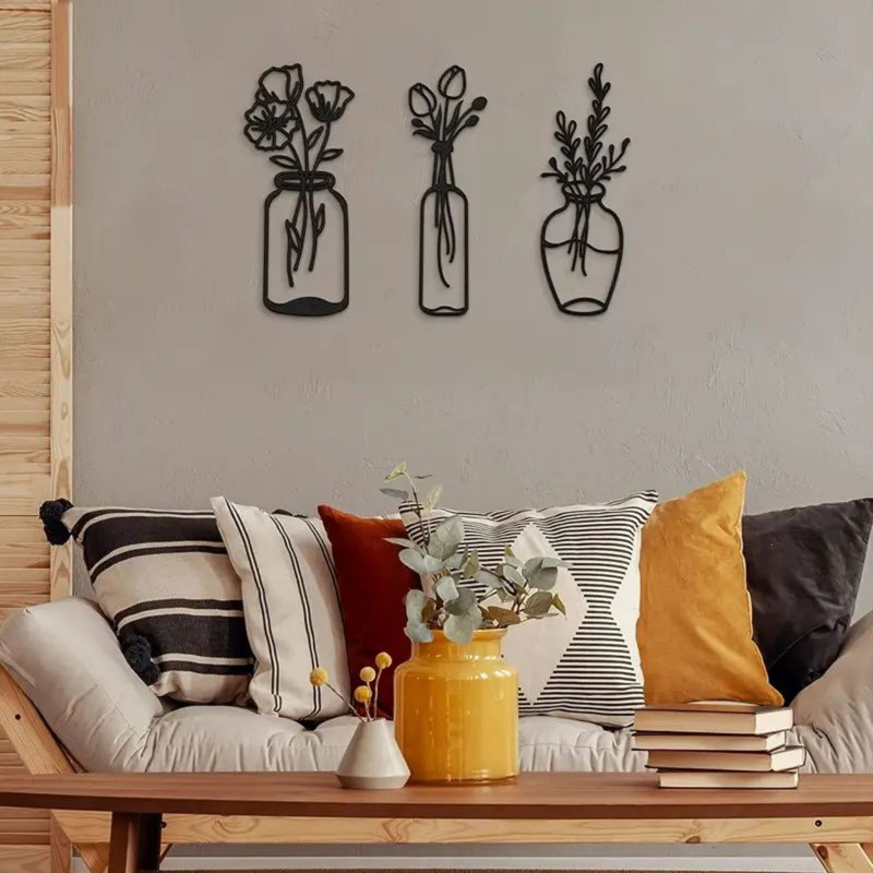 Ensemble de 3 décorations murales pour chambre à coucher