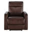 Fauteuil inclinable électrique en cuir véritable Leena-110525907