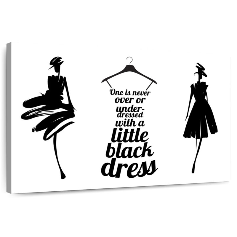Tergel Little Black Dress, 30" H x 45" W