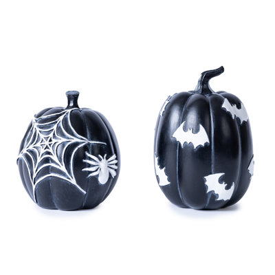 Citrouille d'Halloween et chauve-souris d'Halloween