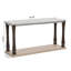Console Mid-Century pour le vestibule, canapé en bois avec tablette de rangement à 2 niveaux-1747481286-1799957681