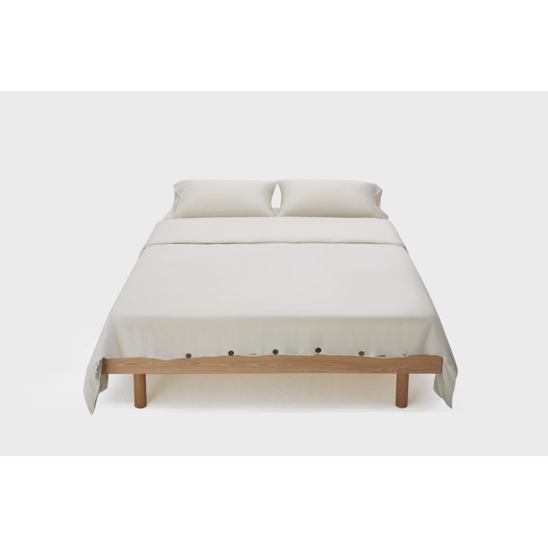 100% Rayon From Bamboo Sheet Set with Extra Soft 1 Flat Sheet, 1 Fitted Sheet with Deep Pockets, & 2 Pillowcases