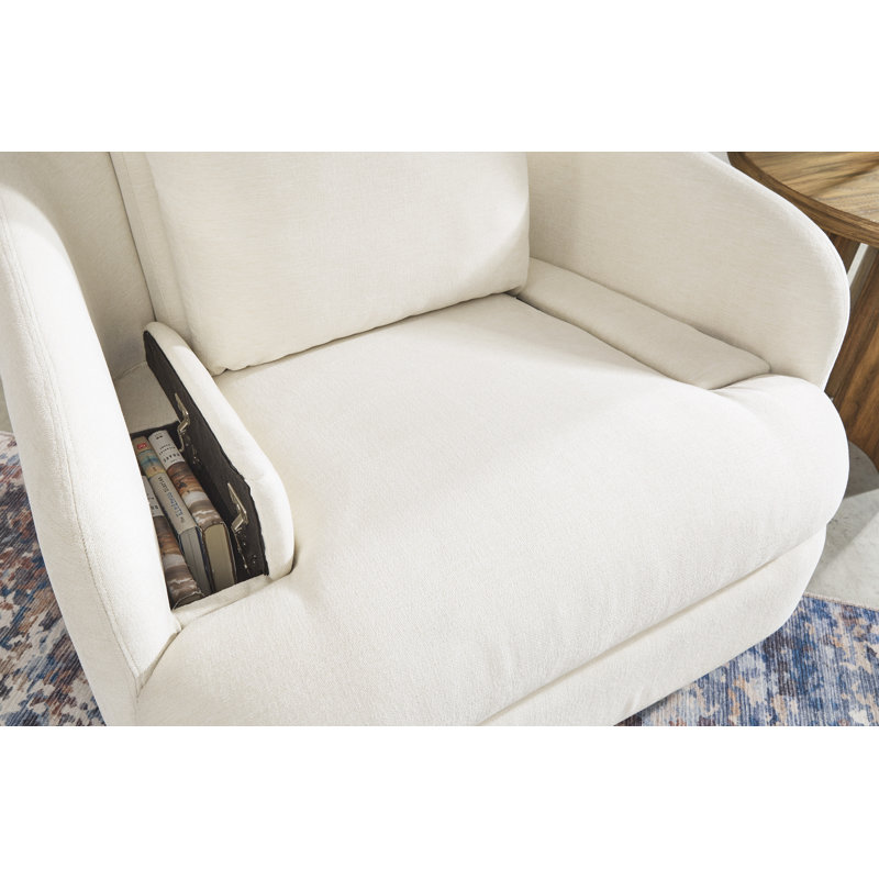Fauteuil inclinable et pivotant samedi, Blanc