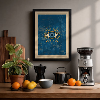 Golden Eye Mystical - Framed Print