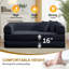 Canapé-lit de 63 po en velours côtelé désossé, canapé futon modulaire, canapé en mousse à compression avec 2 coussins, aucun assemblage requis-1374894628-1369500012