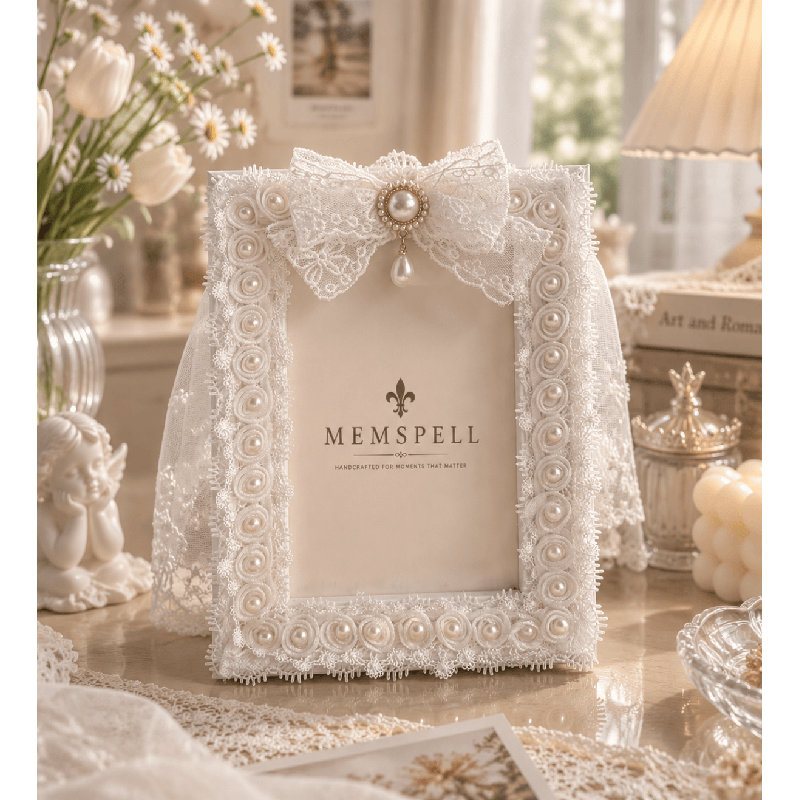 Cadre photo Romance Blanc / blanc
