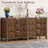 Modern Fluted Bedside Table with 3 Drawers-262778511-254637065