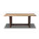 Cascais Rectangular 72'' Solid Wood Table with Industrial Base