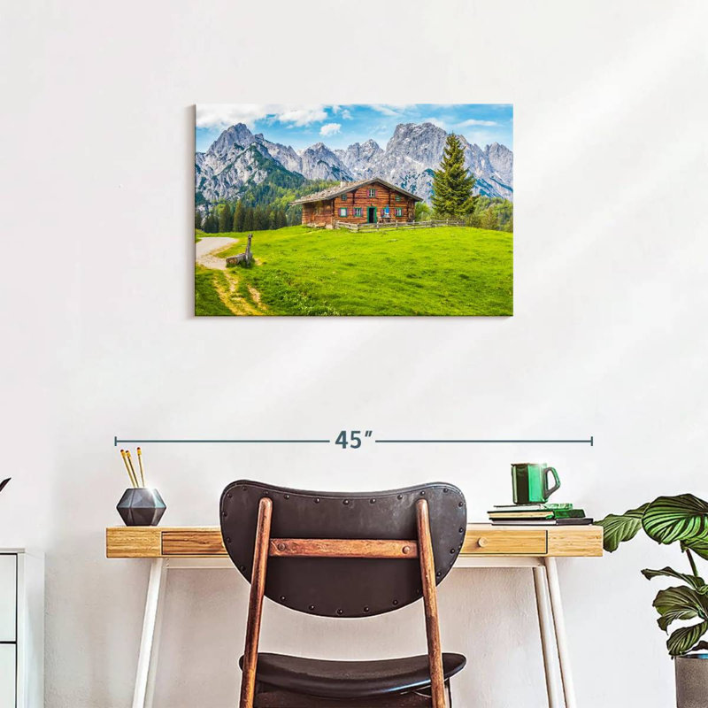 Alvord Chalet In The Alps, 20" H x 30" W