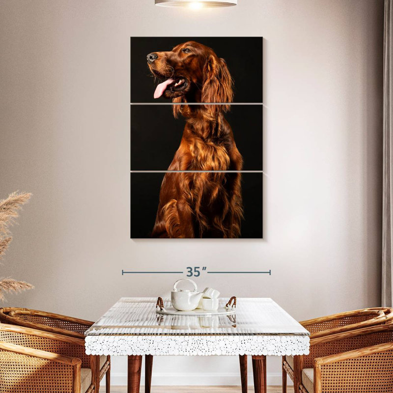 Brampt Irish Setter Dog, 50" H x 32" W