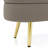 Oval Storage Bench With Metal Legs-1924148045