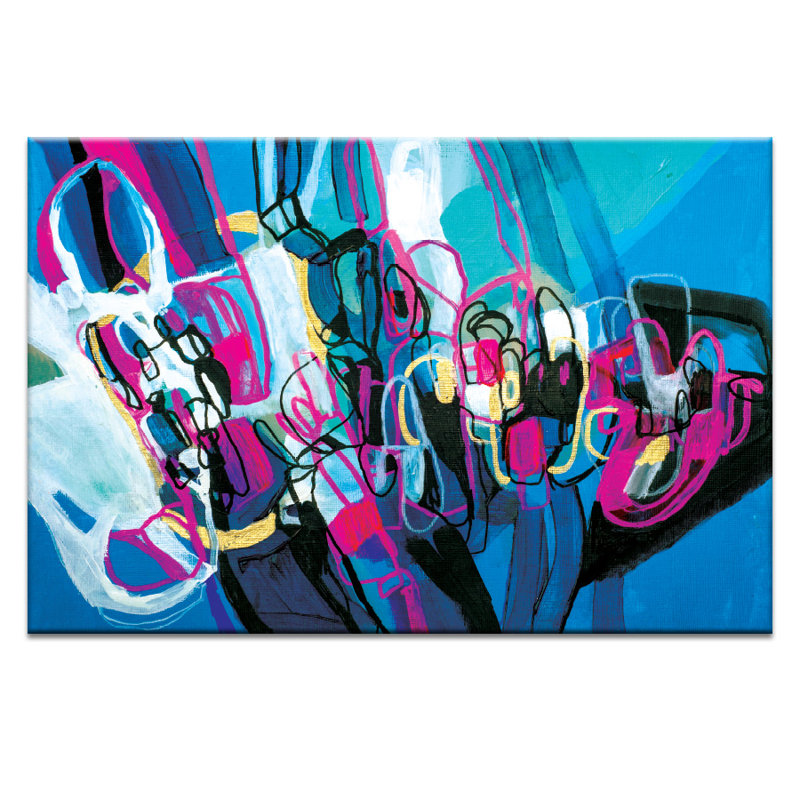 Amanda Morie - Painting on Canvas, 102cm H x 152cm W, Timber Floater Frame
