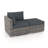 Wicker Outdoor Lounge Chair with Ottoman-1612290291