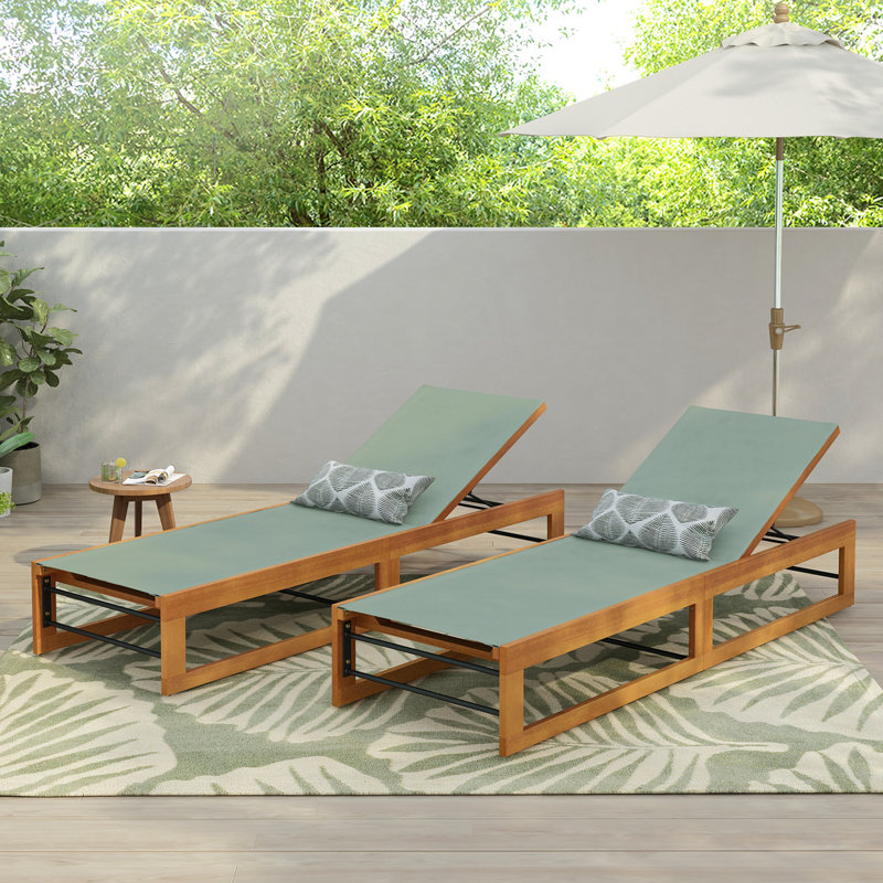 MIA CHAISE LOUNGE (Set Of 2), 2, Mint Green