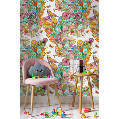 Carliegh 2.5m x 2.5m Matte Wallpaper Roll