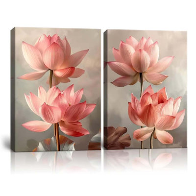 2 Piece Wrapped Canvas Wall Art