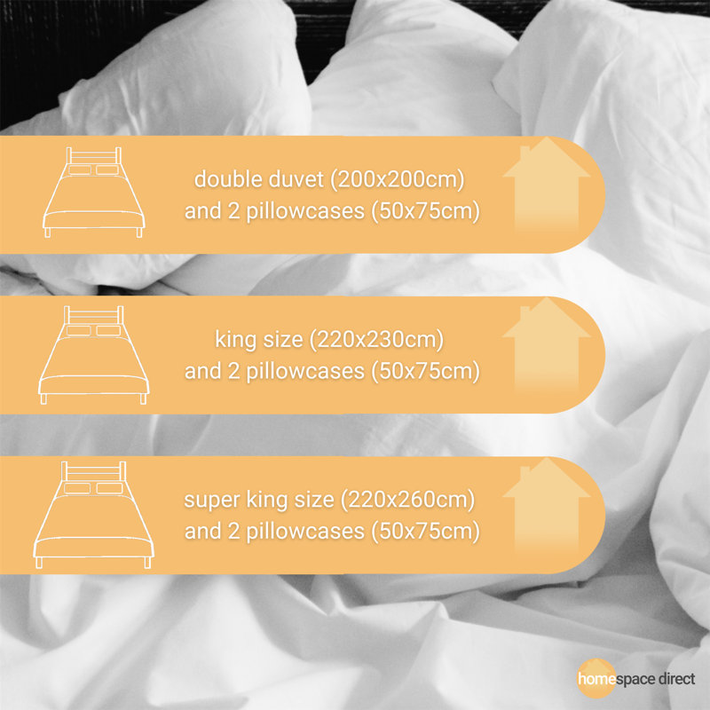 Leona Duvet Cover Set Cotton Blend Duvet Cover Set with Pillowcases, Cream, Double Duvet Cover + 1 Pillowcase
