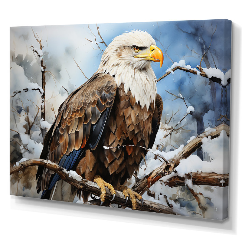 Prismatic Majestic Bold Eagle IV sur toile, Toile tendue, H 30 po x l 40 po x P 1,5 po