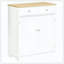 Buffet buffet, armoire de cuisine à 2 portes, rangement pour bar à café avec 2 tiroirs, tablette réglable pour le salon et le couloir
