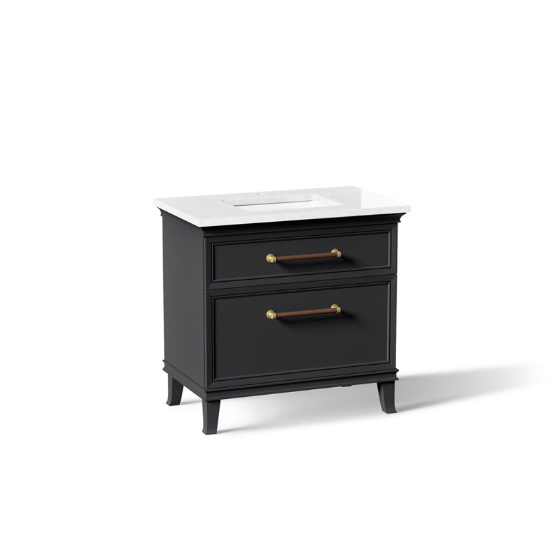 Artifacts Vanity 36 Inches Combo, Slate Gray