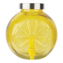 Cadence Bar Lux 16 oz. Plastic Quick Pour Storage Container Bottle with Lid Prep & Savour Color: Yellow