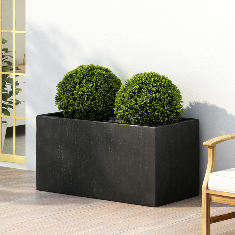 Jardinière carrée d'extérieur 35 po L