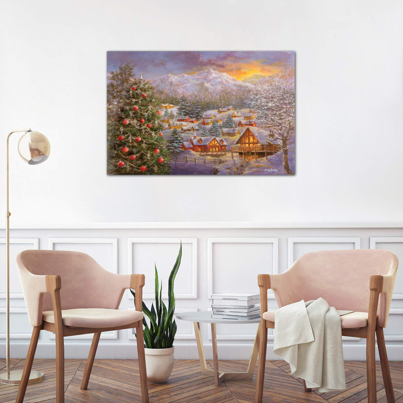 Season's Greetings by Nicky Boehme - Wrapped Canvas Print, 101.6 cm H x 66.04 cm W x 1.91 cm D