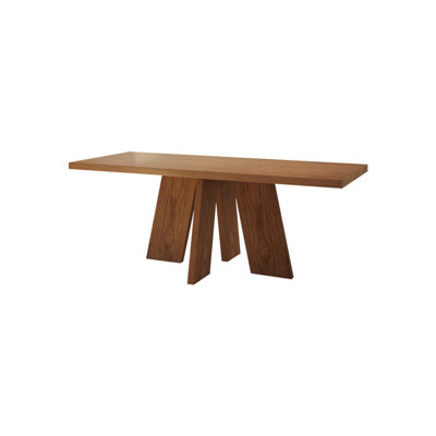 Brown Rectangular Solid Wood desk