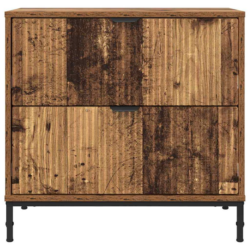 63.5cm W Manufactured Wood Bedside Table, Old Wood