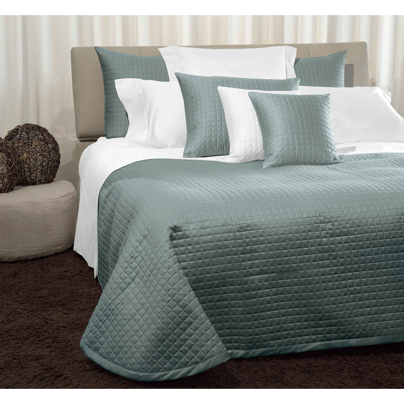 Masaccio Coverlet, Queen Coverlet, Wilton Blue