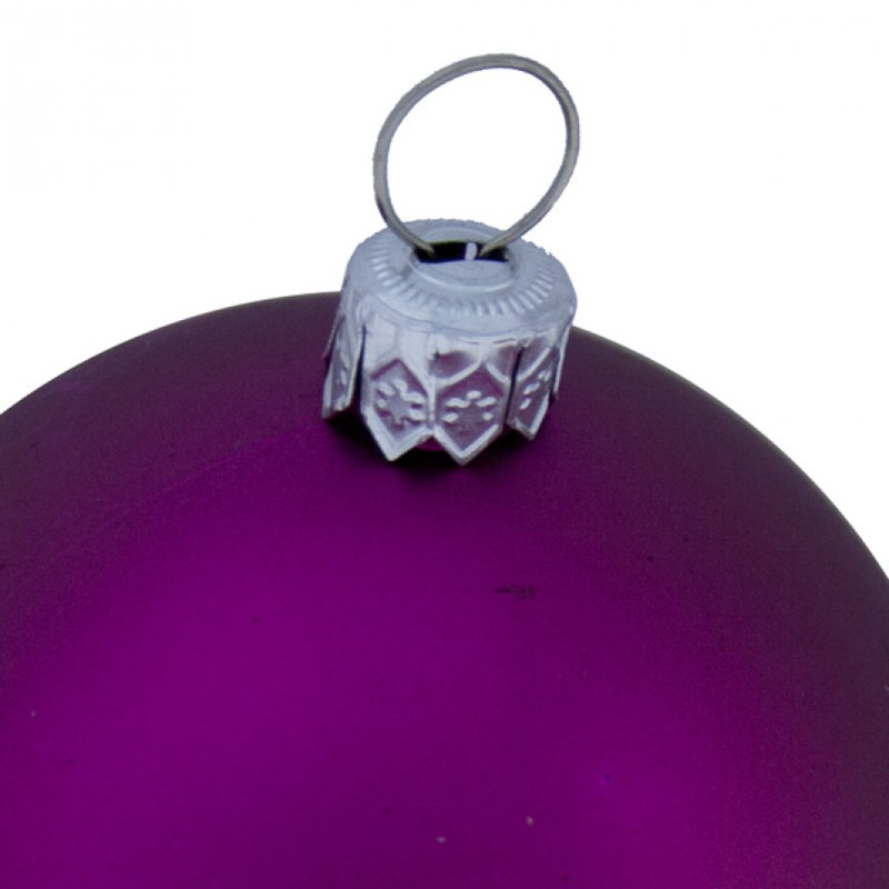 Bauble, 6cm H x 6cm W x 6cm D, Cerise Pink Satin