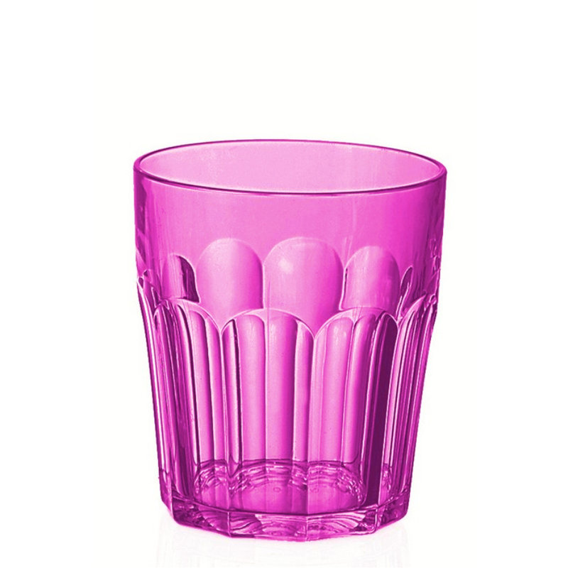 Happy Hour Drinking Glass, Fuchsia