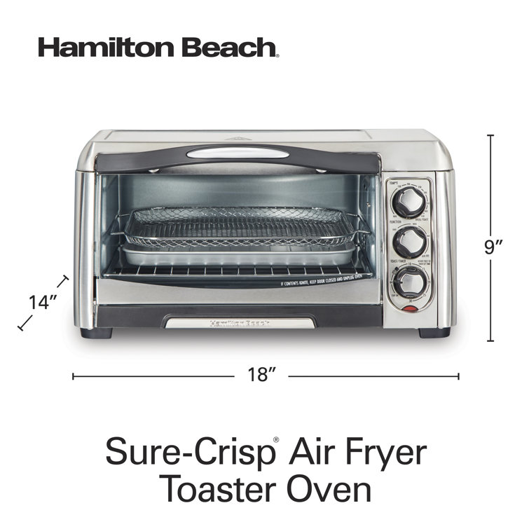Hamilton Beach Sure-Crisp Air Fryer Toaster Oven with Easy Reach