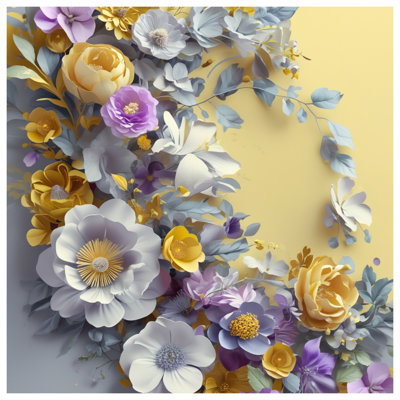 Couvre-lit floral