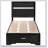 Urbana Black Twin Storage Panel Bed