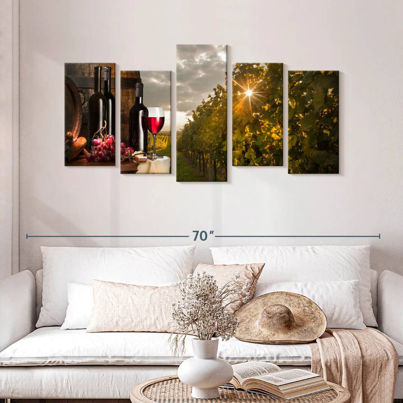 Yarlin Tuscan Red Wine, 27" H x 54" W