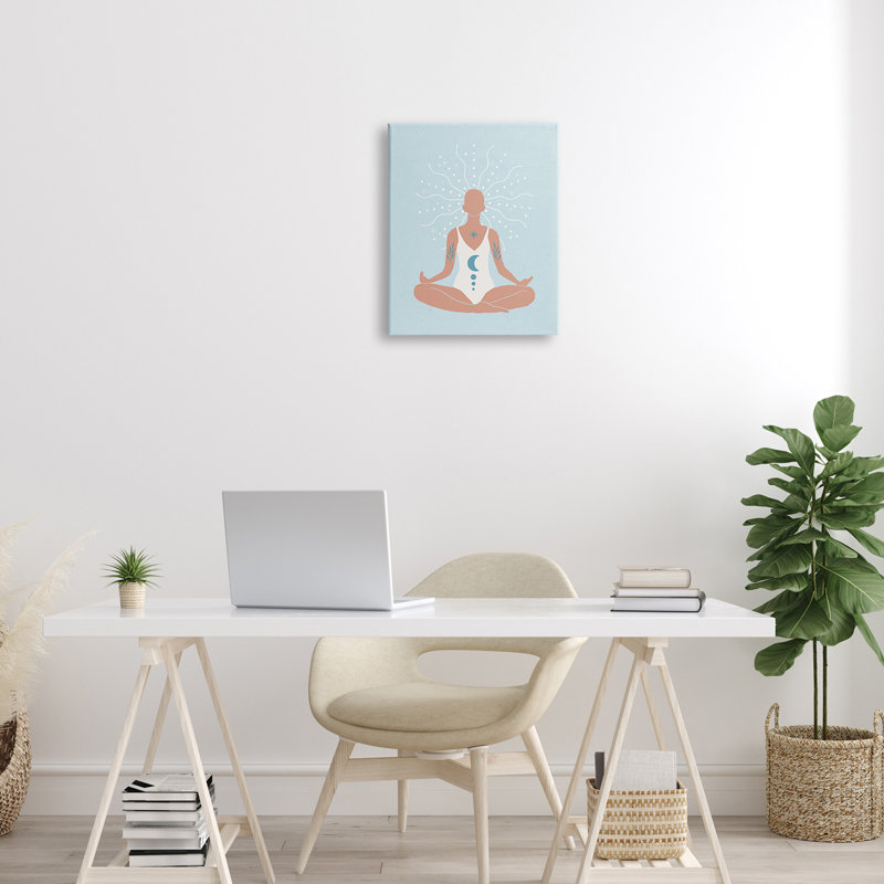Mindful tai-chi humain, Plaque murale, H 16 po x l 16 po x P 1,5 po