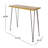 DENALI INDUSTRIAL WOOD AND METAL BAR TABLE
