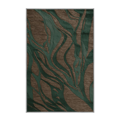 Tapis abstrait lavable à la machine