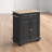 Hedon Solid Wood Top Kitchen Cart-600761116