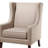 Katahdin Upholstered Wingback Chair with Nailhead Trim-1646354626