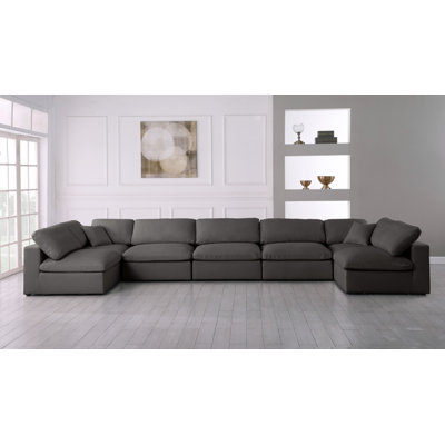 Jocqua Velvet U-Shaped Sectional Reversible