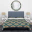 Cachemire vert floral - ensemble de housse de couette abstrait - microfibre de polyester-1714141664