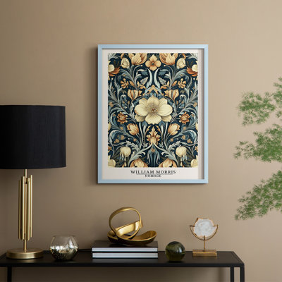 WM MORRIS Series DCCCLII Framed Print - Solid Wood_HMOAI50854