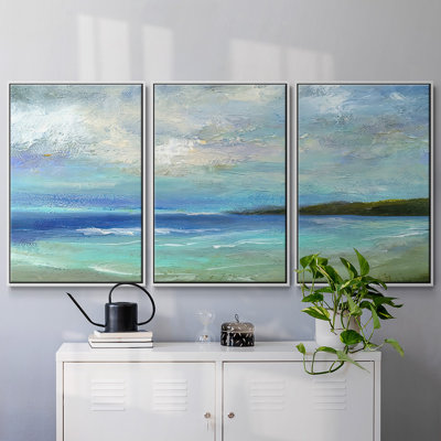 Island Inlet, reproduction sur toile 3 pièces