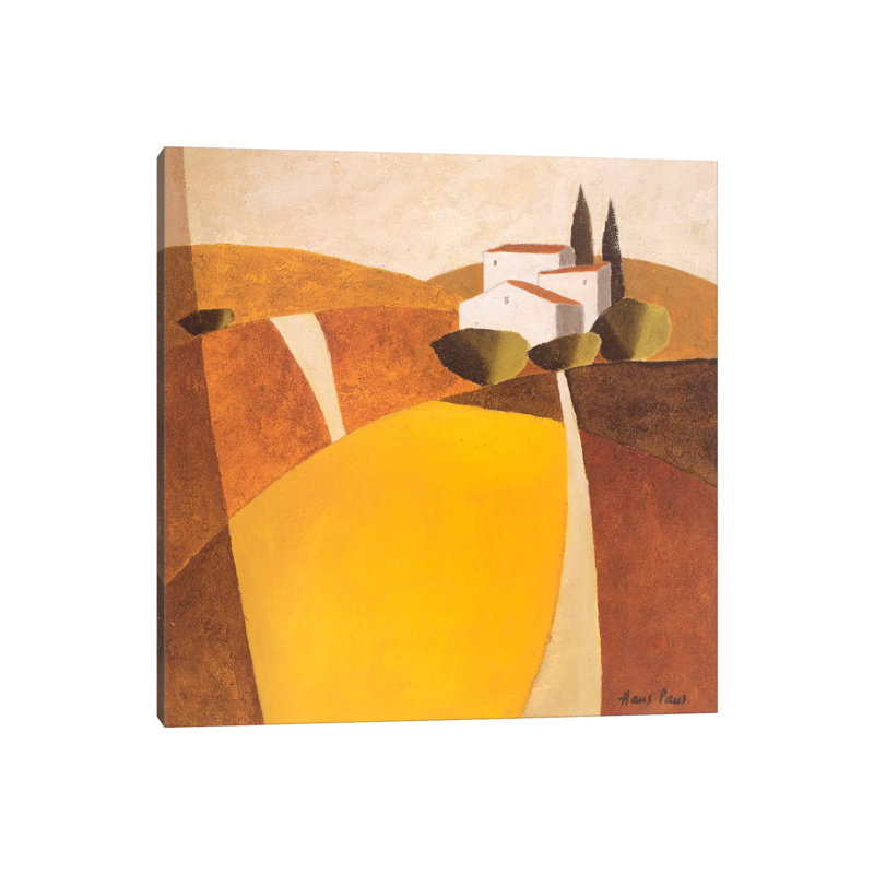 Country Road II by Hans Paus - Wrapped Canvas Painting, 30.48 cm H x 30.48 cm W