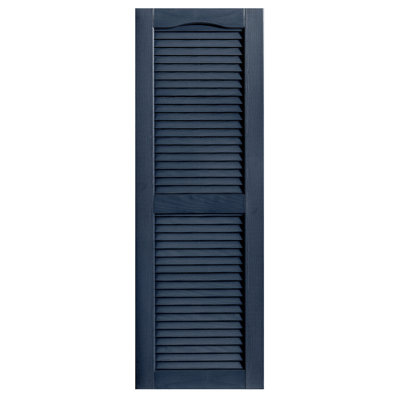 Cathedral Top Custom Open Louver Shutters Pair